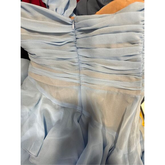 Michael Costello x REVOLVE Ariella Maxi Dress in Baby Blue Size XXS $358 - Picture 11 of 12